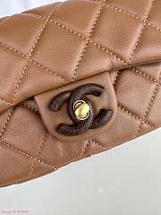 Chanel AS4165 Mini Flap Brown Lambskin Bag - 2