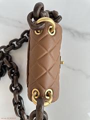 Chanel AS4165 Mini Flap Brown Lambskin Bag - 4