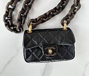 Chanel AS4165 Mini Flap Black Lambskin Bag - 1