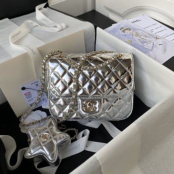 Chanel CF 24C Hollywood Silver Mirror Calfskin Bag