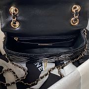 Chanel CF 24C Hollywood Black Mirror Calfskin Bag - 5