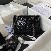 Chanel CF 24C Hollywood Black Mirror Calfskin Bag - 2