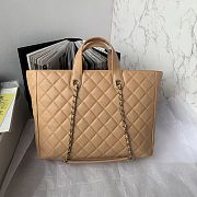 Chanel pocket brown leather tote bag  - 4