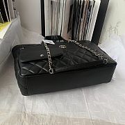 Chanel pocket black leather tote bag - 3