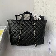 Chanel pocket black leather tote bag - 5