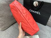 Chanel orange ombre leather gold hardware large/ small bag - 3