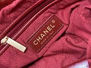 Chanel orange ombre leather gold hardware large/ small bag - 2