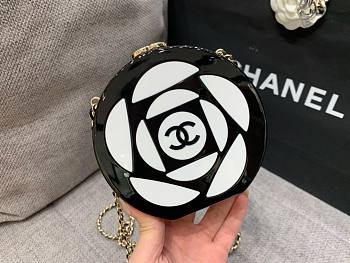 Chanel camellia pouch bag