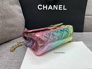 Chanel 2.55 Metallic Goatskin Quilted Mini Rainbow Bag - 4