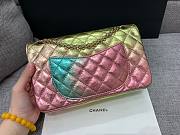 Chanel 2.55 Metallic Goatskin Quilted Small Rainbow Bag - 2