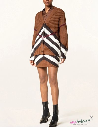 Burberry Chevron Check ribbed knit set - 1