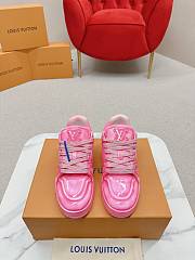 Louis Vuitton LV Trainers Fuchsia Low Top Pink Sneaker - 4