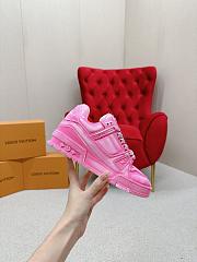 Louis Vuitton LV Trainers Fuchsia Low Top Pink Sneaker - 2