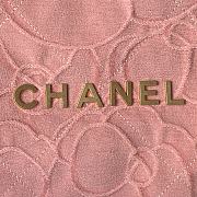 Chanel 22 orange fabric gold hardware bag - 2