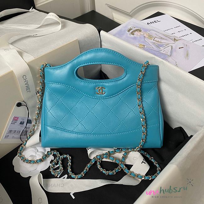 Chanel 23A blue leather 31 bag - 1