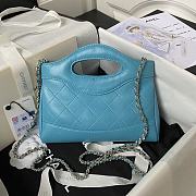 Chanel 23A blue leather 31 bag - 6