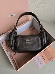 Miu Miu Nappa Brown Leather Pocket Bag - 1