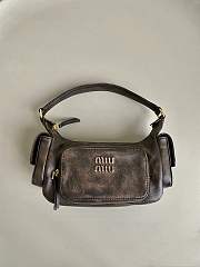 Miu Miu Nappa Brown Leather Pocket Bag - 5