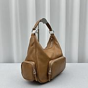 Miu Miu brown leather pocket bag - 3