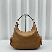 Miu Miu brown leather pocket bag - 4