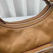 Miu Miu brown leather pocket bag - 6