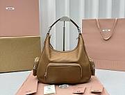 Miu Miu brown leather pocket bag - 1