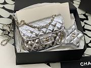 Chanel CF 24C Hollywood Silver Mirror Bag - 6