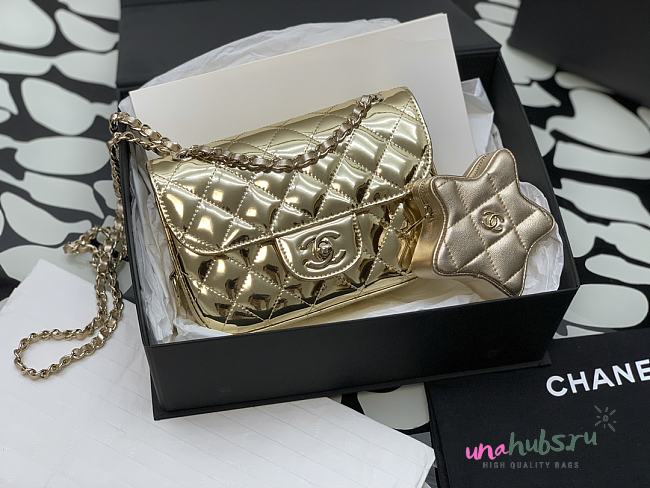 Chanel CF 24C Hollywood Gold Mirror Bag - 1