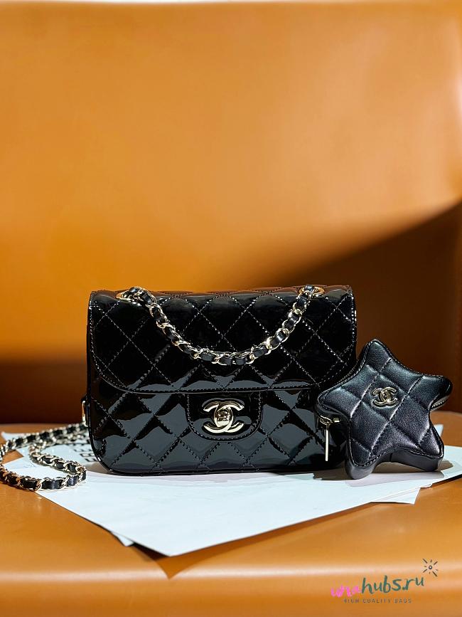 Chanel CF 24C Hollywood Black Mirror Bag - 1