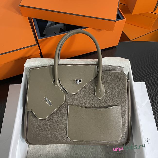 Hermes Birkin 30 en Desordre gray togo bag - 1