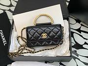 Chanel Woc 23B black shiny leather bag  - 1