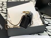 Chanel Woc 23B black shiny leather bag  - 6