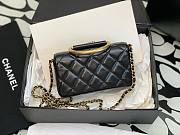 Chanel Woc 23B black shiny leather bag  - 3