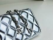 Chanel mini star silver matelasse leather chain shoulder bag  - 3