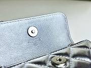 Chanel mini star silver matelasse leather chain shoulder bag  - 2