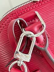 Louis Vuitton Alma BB Dark Red Epi Leather Bag - 4