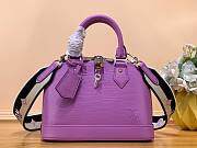 Louis Vuitton Alma BB Purple Epi Leather Bag - 1