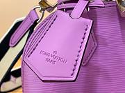 Louis Vuitton Alma BB Purple Epi Leather Bag - 4