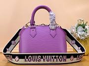 Louis Vuitton Alma BB Purple Epi Leather Bag - 3