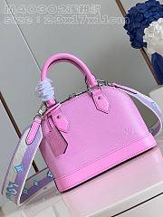 Louis Vuitton Alma BB Pink Epi Leather Bag - 2