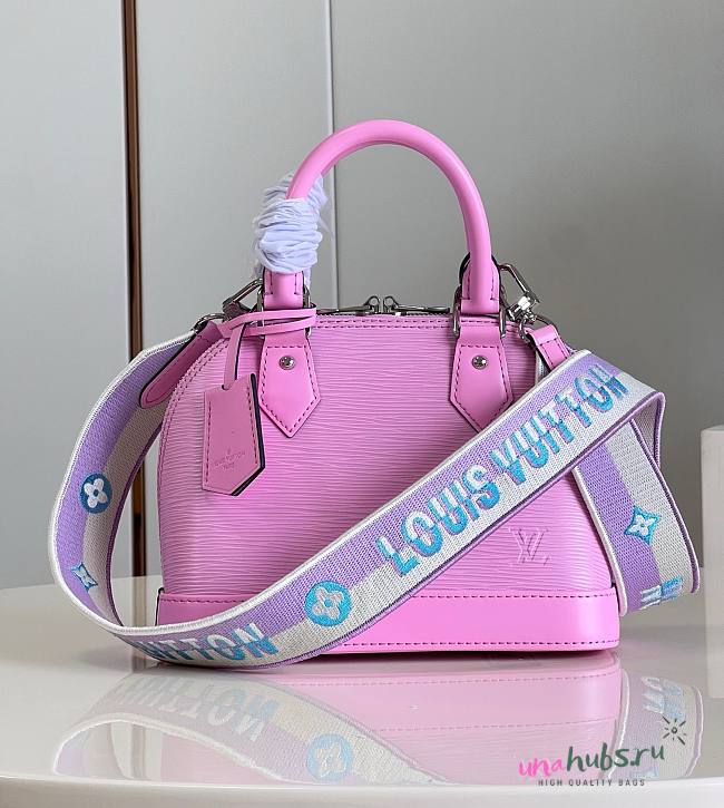 Louis Vuitton Alma BB Pink Epi Leather Bag - 1