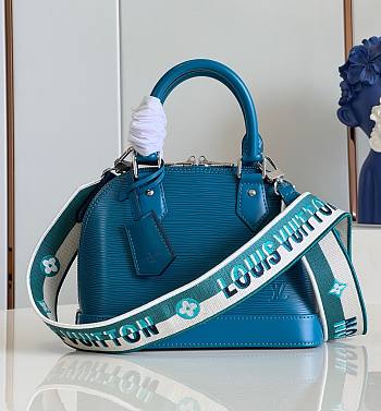 Louis Vuitton Alma BB Dark Blue Epi Leather Bag 