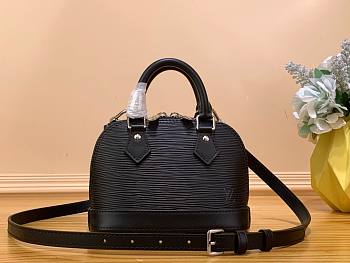 Louis Vuitton Alma Nano Black Epi Leather Bag