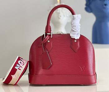Louis Vuitton Alma BB Dark Red Epi Leather Bag