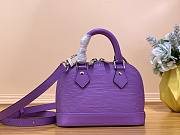 Louis Vuitton Alma Nano Purple Epi Leather Bag - 5