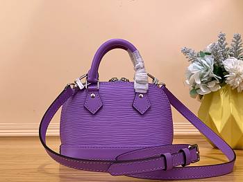 Louis Vuitton Alma Nano Purple Epi Leather Bag