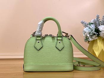Louis Vuitton Alma Nano Green Epi Leather Bag