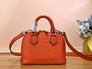 Louis Vuitton Alma Nano Orange Epi Leather Bag - 1