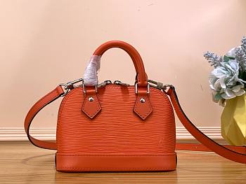 Louis Vuitton Alma Nano Orange Epi Leather Bag