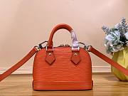 Louis Vuitton Alma Nano Orange Epi Leather Bag - 4